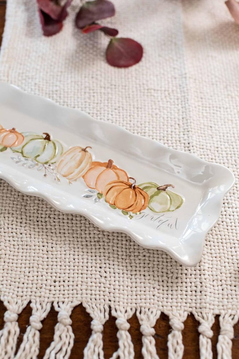 MudPie Gather Tray and Dip Set, tray 4 1/2" x 12 1/2" | cup 3 3/4" dia - Image 3